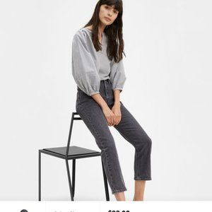 501 ORIGINAL STRETCH CROPPED WOMEN'S JEANS-- Cabo Fade Black 26W x 26L